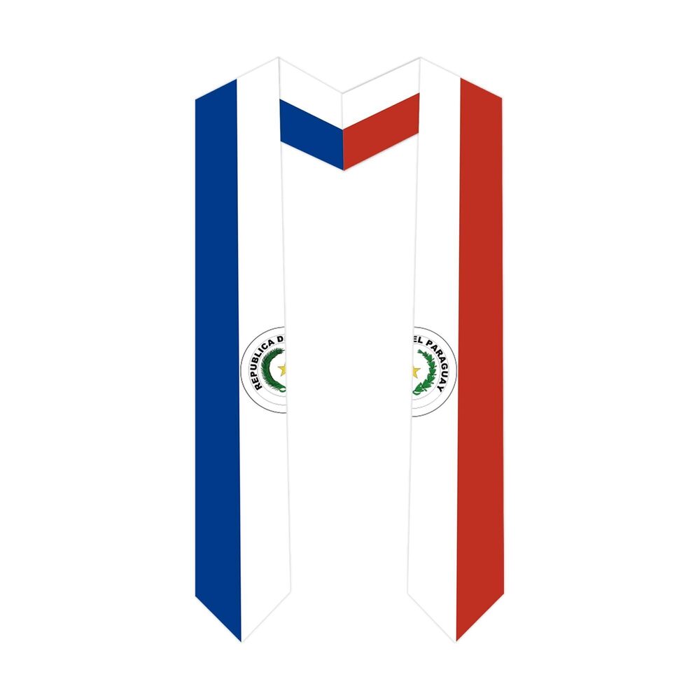9032 International Students Paraguay Graduation Stole Paraguay Country Flag